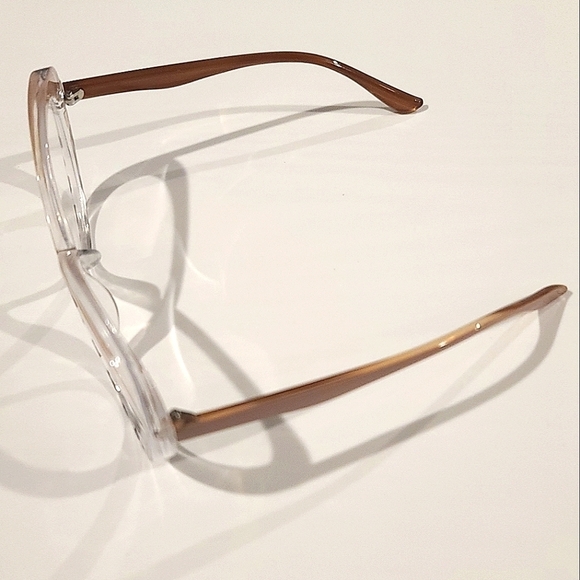 Blue Light Blocking Cat Eye Leopard Print/Beige Computer Glasses (no power) - Picture 10 of 12